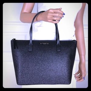 Kate Spade ♠️ black shimmer sparkle purse